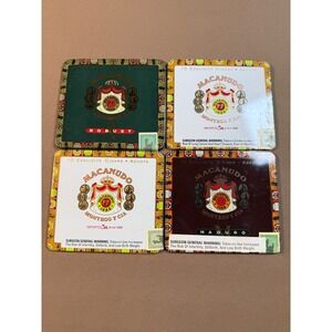 Macanudo Cigars Ashtray Cigar Box Lids 3 Different Madura Robust Decorative Idea